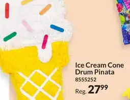 Party City Ice Cream Cone Drum Pinata offer