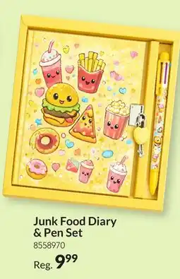 Party City Junk Food Diary & Pen Set offer