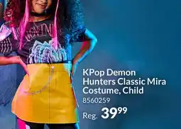 Party City KPop Demon Hunters Classic Mira Costume, Child offer