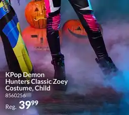 Party City KPop Demon Hunters Classic Zoey Costume, Child offer