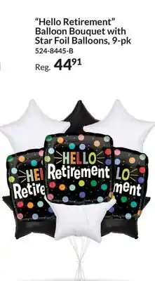 Party City Hello Retirement Balloon Bouquet with Star Foil Balloons, 9-pk offer