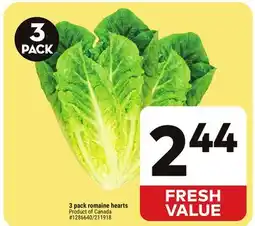 Giant Tiger 3 pack romaine hearts offer