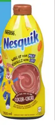 Giant Tiger Nesquik chocolate syrup offer
