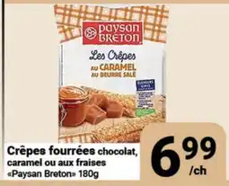 Pasquier Crêpes fourrées chocolat, caramel ou aux fraises Paysan Breton offer