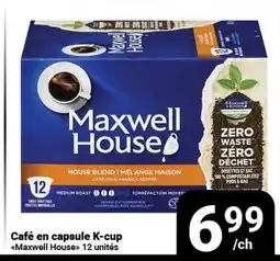 Pasquier Café en capsule K-cup Maxwell House offer