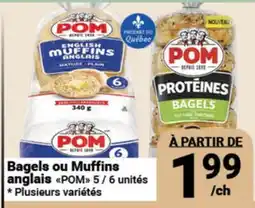 Pasquier Bagels ou Muffins anglais POM offer
