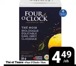 Pasquier Thé et Tisane Four O'Clock offer
