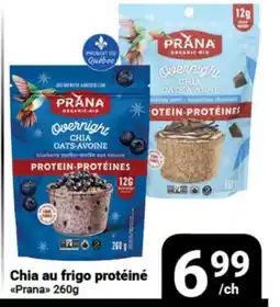 Pasquier Chia au frigo protéiné Prana offer