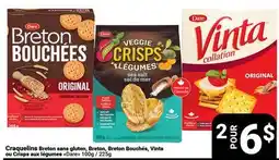 Pasquier Craquelins Breton sans gluten, Breton, Breton Bouchées, Vinta ou Crisps aux légumes offer