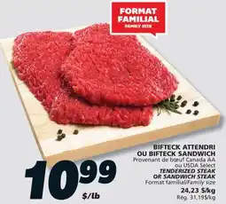 IGA TENDERIZED STEAK OR SANDWICH STEAK offer