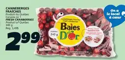 IGA FRESH CRANBERRIES offer