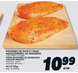 IGA C'EST PRÊT! À CUIRE FRESH SEASONED OR MARINATED CHICKEN BREASTS offer