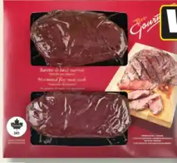 IGA TOP GOURMET BEEF FLAP STEAK offer
