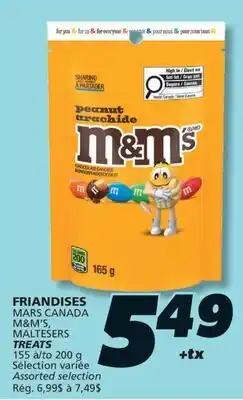 IGA MARS CANADA M&M'S TREATS offer