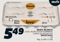 IGA LOVO WHITE EGGS offer