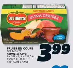 IGA DEL MONTE FRUITS IN CUPS offer