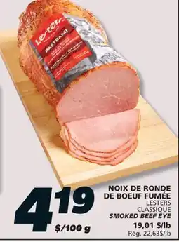 IGA LESTERS CLASSIQUE SMOKED BEEF EYE offer