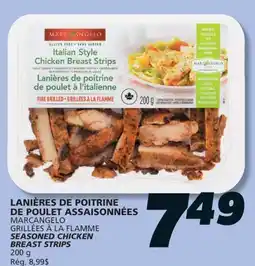 IGA MARCANGELO SEASONED CHICKEN BREAST STRIPS offer