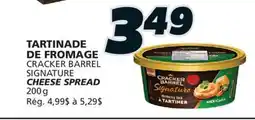IGA CRACKER BARREL SIGNATURE CHEESE SPREAD offer