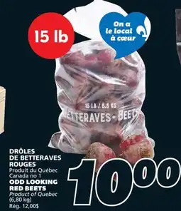 IGA ODD LOOKING RED BEETS offer