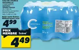 IGA COMPLIMENTS NATURAL SPRING WATER offer