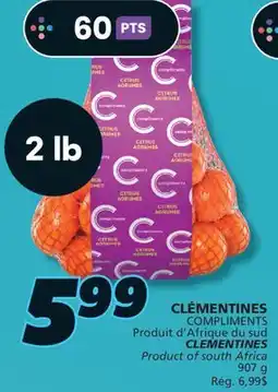 IGA COMPLIMENTS CLEMENTINES offer