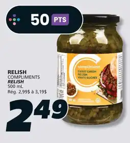 IGA COMPLIMENTS RELISH offer