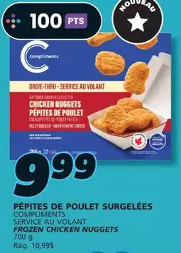 IGA COMPLIMENTS FROZEN CHICKEN NUGGETS offer
