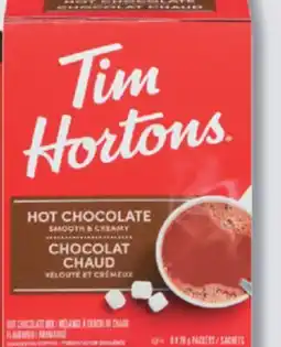 IGA TIM HORTONS CAPPUCCINO OR HOT CHOCOLATE MIX offer