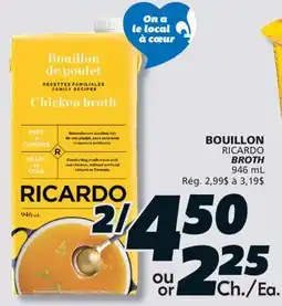 IGA RICARDO BROTH offer