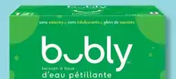 IGA BUBLY SPARKLING WATER-BASED BEVERAGE OR NATURAL SPRING WATER offer