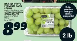 IGA SEEDLESS PREMIUM GREEN GRAPES offer