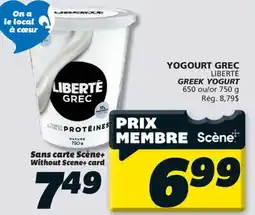 IGA LIBERTÉ GREEK YOGURT offer