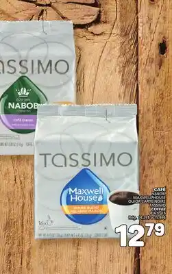 Marché Bonichoix NABOB, MAXWELL HOUSE OR CARTE NOIRE TASSIMO COFFEE offer