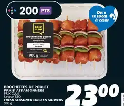 IGA PRIX CLUB FRESH SEASONED CHICKEN SKEWERS offer