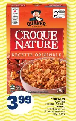 Marché Bonichoix QUAKER CROQUE NATURE CEREAL offer