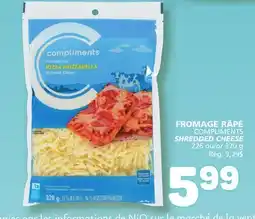 Marché Bonichoix COMPLIMENTS SHREDDED CHEESE offer