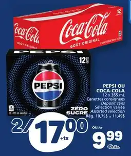 Marché Bonichoix PEPSI OR COCA-COLA offer