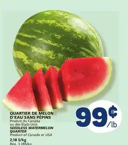 Marché Bonichoix SEEDLESS WATERMELON QUARTER offer