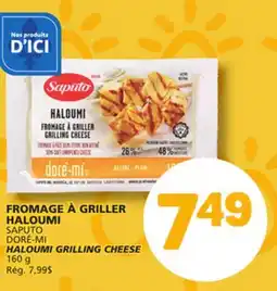 Marché Bonichoix SAPUTO DORÉ-MI HALOUMI GRILLING CHEESE offer