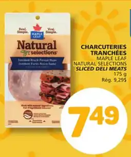 Marché Bonichoix MAPLE LEAF NATURAL SELECTIONS SLICED DELI MEATS offer