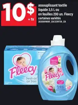 Maxi ASSOUPLISSANT TEXTILE LIQUIDE 3,5 L OU EN FEUILLES 200 UN. FLEECY offer