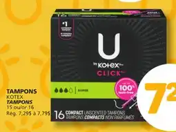 Marché Bonichoix KOTEX TAMPONS offer
