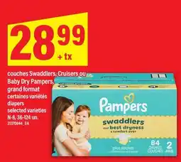 Maxi COUCHES SWADDLERS, CRUISERS OU BABY DRY PAMPERS, GRAND FORMAT | DIAPERS, 36-124 UN offer