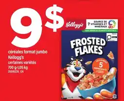 Maxi CÉRÉALES FORMAT JUMBO KELLOGG'S, 700 G-1,05 KG offer