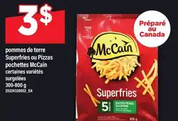 Maxi POMMES DE TERRE SUPERFRIES OU PIZZAS POCHETTES MCCAIN offer