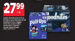 Maxi PULL-UPS OU SOUS-VÊTEMENTS DE NUIT GOODNITES 24-44 UN. HUGGIES | TRAINING PANTS OR UNDERWEAR offer
