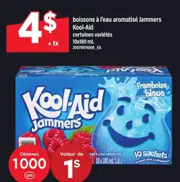 Maxi BOISSONS À L'EAU AROMATISÉ JAMMERS KOOL-AID offer