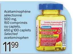 Brunet Personnelle Acétaminophène sélectionné 500 mg, 150 comprimés ou caplets, 650 g 100 caplets offer