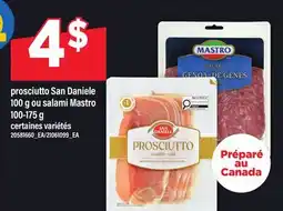 Maxi PROSCIUTTO SAN DANIELE, 100 G OU SALAMI MASTRO offer